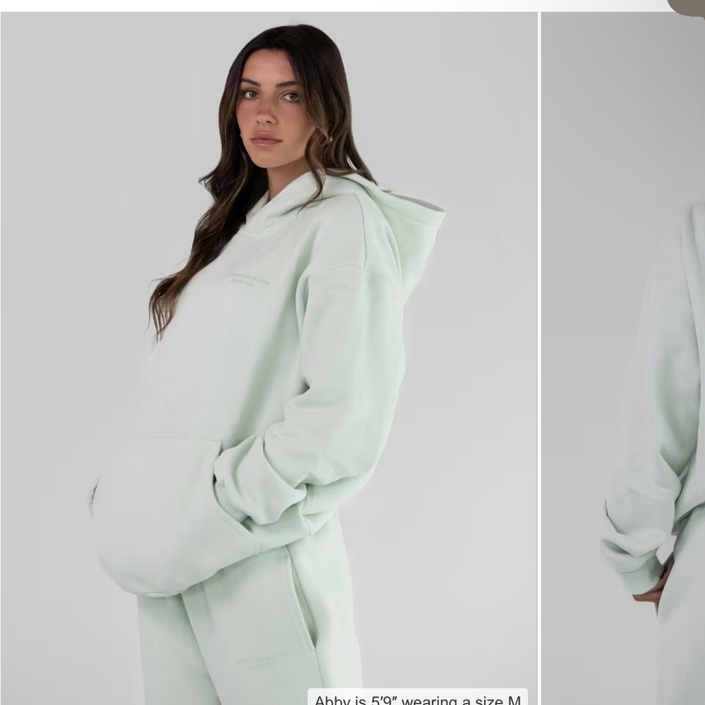Comfrt Mint Pastel Hoodie Sweatshirt - Picture 4 of 6